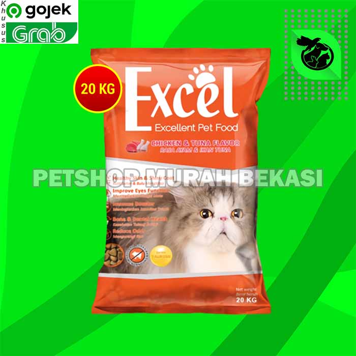 [GOSEND] Makanan Kucing Excel Cat Tuna 20kg Ikan Donat Exel 20 kg