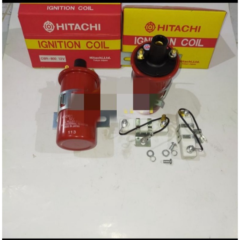 coil Ignition coil botol panjang kijang L300 ST100 zebra 12v Hitachi