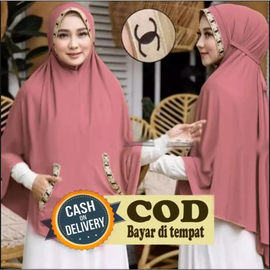 Jilbab Instant Dewasa Bergo Saku List Jumbo Bahan Jersey Terbaru Termurah / Alody's Collection