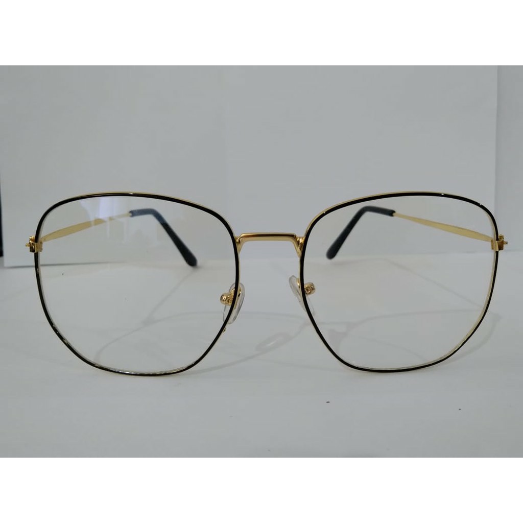 Kacamata Baca Frame EG65 Anti Radiasi Metal Gaya Retro Untuk Pria / Wanita