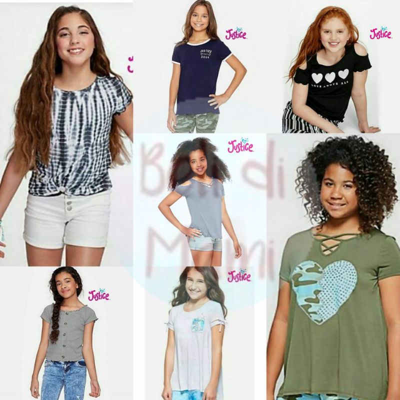 Justice - Kaos Remaja Perempuan | Size 18, 20, 22 tahun