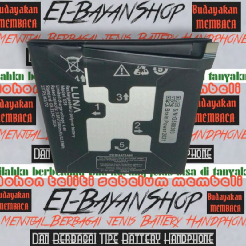 Batrai Luna Extrem Ultima Batre Luna G58 Baterai G 58 Ram 4/32 Original Battery