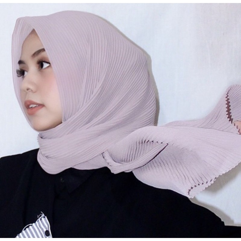 Pashmina Plisket | Pleated Shawl Premium Hijab by HauraHijabss | Shopee