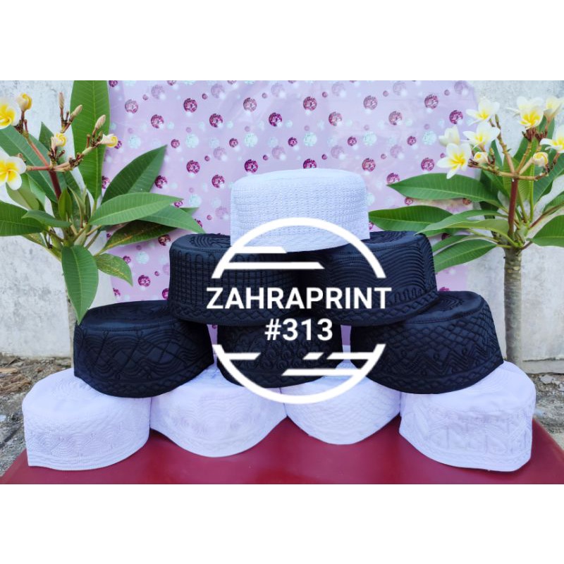 Peci Madinah Jaring / Peci Haji | Putih & Hitam | Terima Grosir & Eceran |