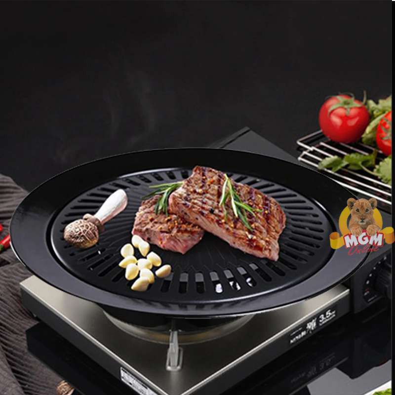 [DEASTORE] Smokeless BBQ Grill Pan Bulat Kompor High Quality / Ultra Grill Alat Panggang Portable Serbaguna