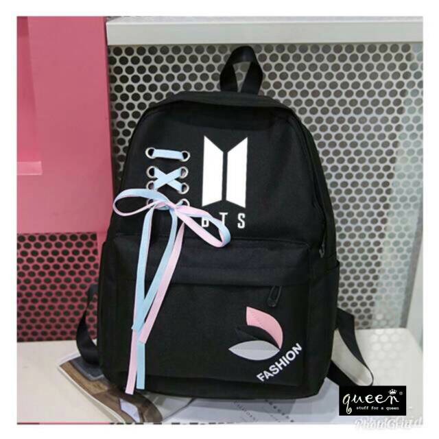 Tas gendong BTS - fashion tali sepatu..