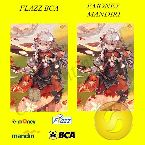 CUSTOM KARTU FLAZZ BCA GENERASI 2 ATAU EMONEY/SALDO 0 - GENSHIN EDITION