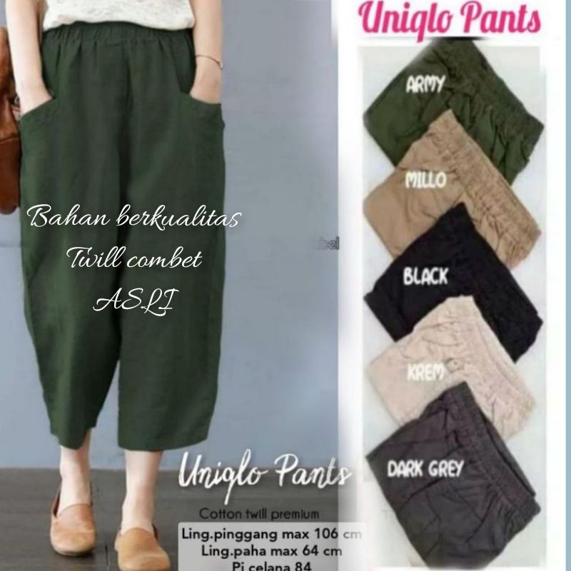 CELANA WANITA KOREA // CELANA KOREA UNIQLLO PANTS //WILLOW PANT