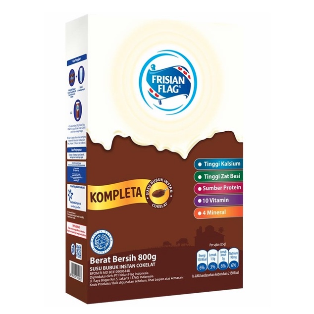 

Frisian Flag Kompleta Coklat 800 gram