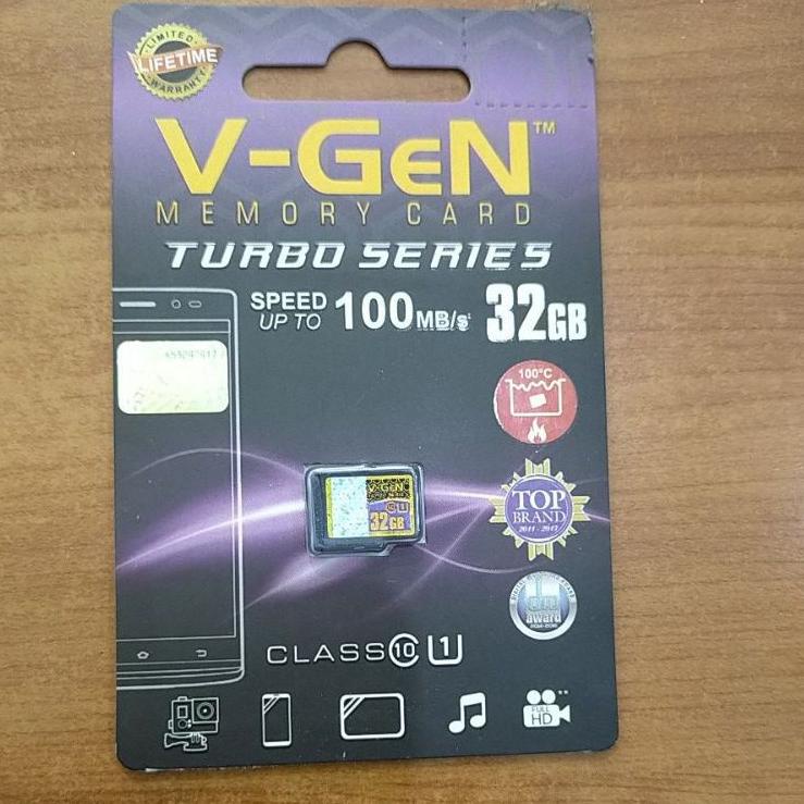 ➦ Memory Micro SD Vgen 32GB Class 10 TURBO SERIES Memory Card HP 32 GB ➶