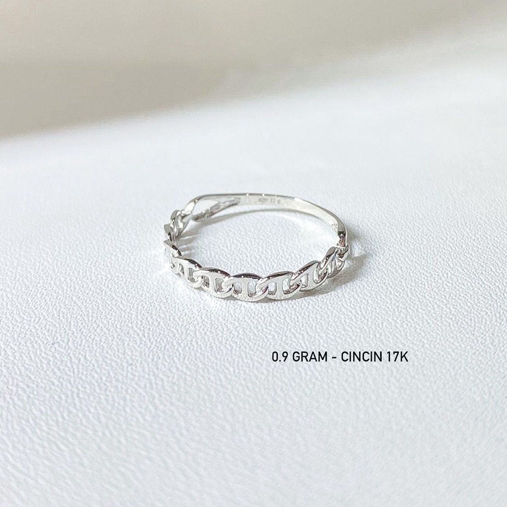 Cincin anak dan dewasa emas asli kadar 700 70 16k beige gold horseshoe diorr herme ringan padat setengah gram baris stylish korean aesthetic nomor no 10 11 12 13 14 15 16 17