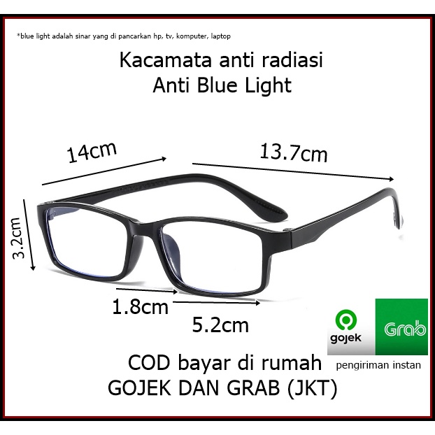 Kacamata Baca Lensa Plus Anti Radiasi +1.00 s/d + 4.00 Kacamata Pria Wanita Reading Glasses 2525 Anti Blue Light