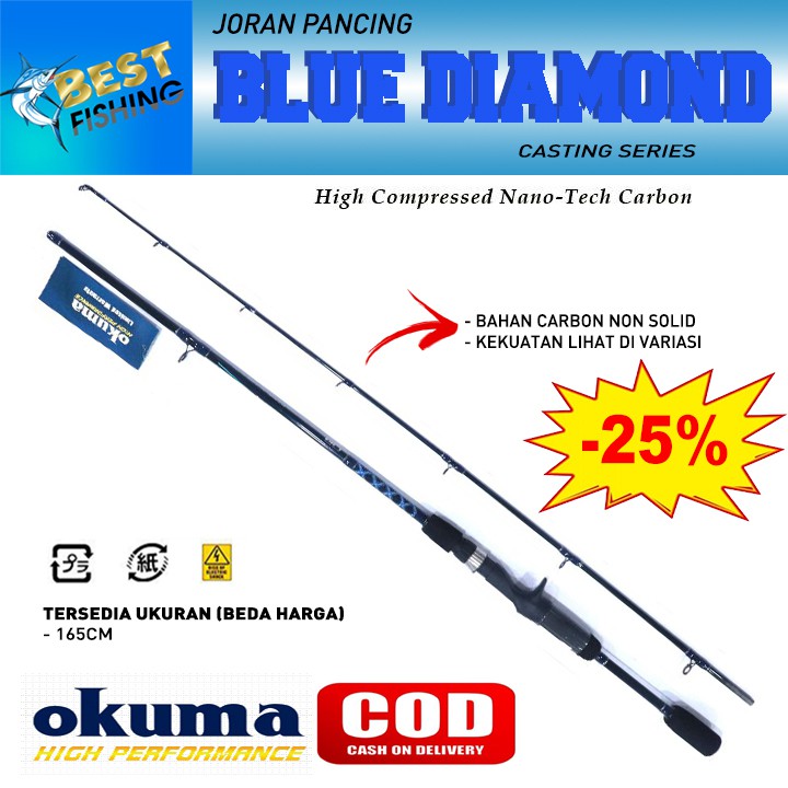 JORAN BAITCASTING OKUMA BLUE DIAMOND BDC 562MH-165.