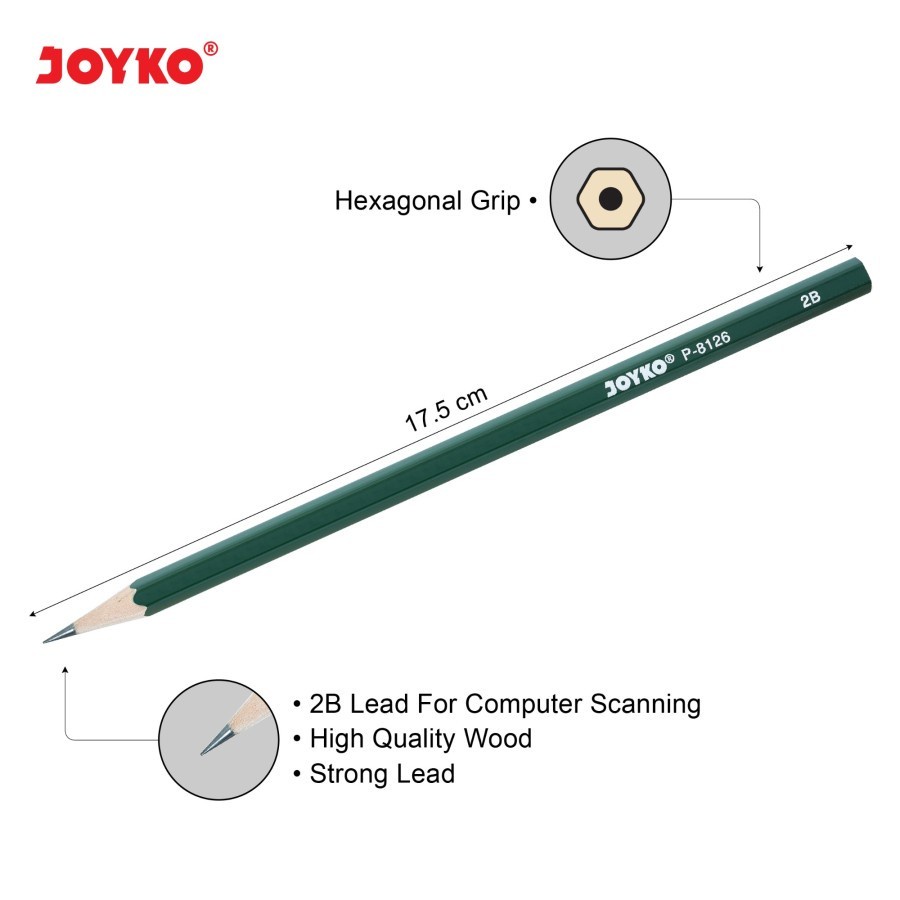 Joyko Pensil 2B P-8126 Per Piece