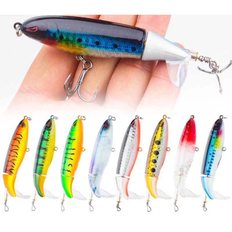 Whopper Plopper 13gr - Umpan Casting Gabus &amp; Toman Propeller Top Water