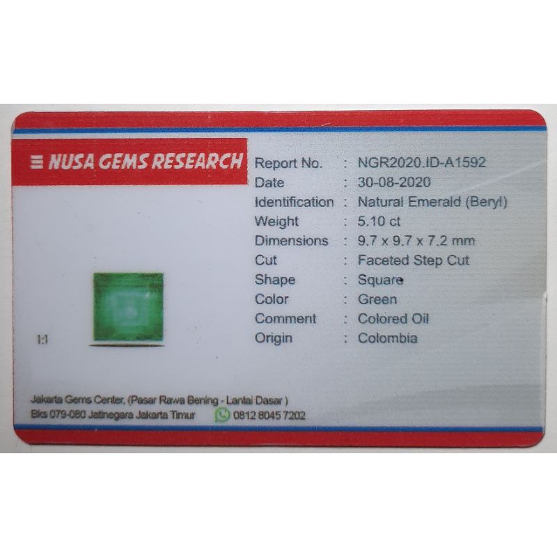 

Zamrud asli colombia (coloured oil)