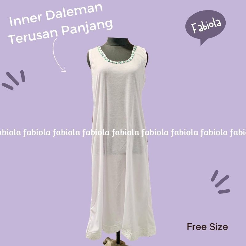 DALEMAN DRESS INNER ANDROK PANJANG WANITA - FABIOLA