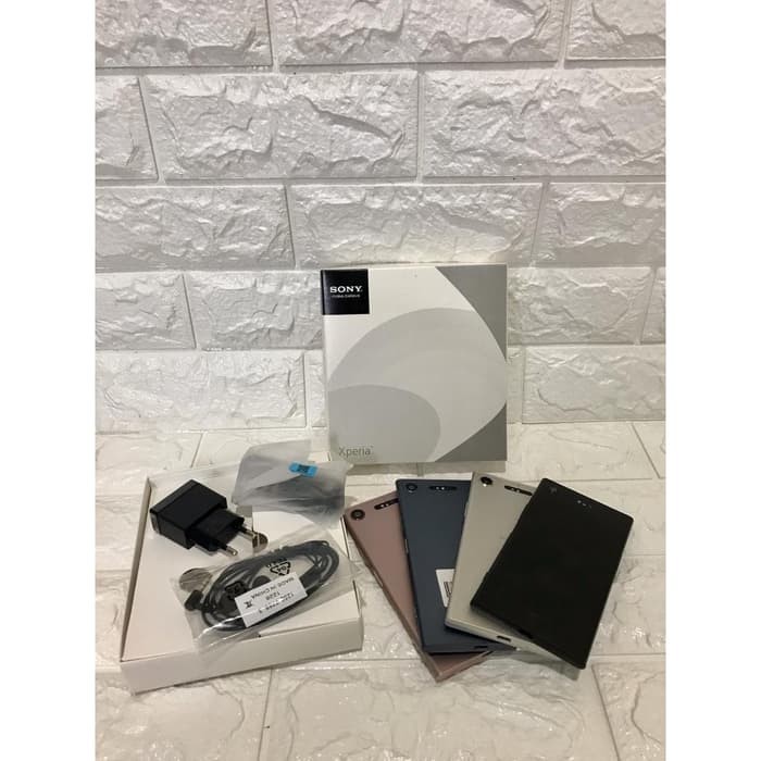100% Original Sony Xperia Xz1 XZ 1 4/64gb Hp Premium Smartphone 4G LTE Support Semua Kartu Fullset