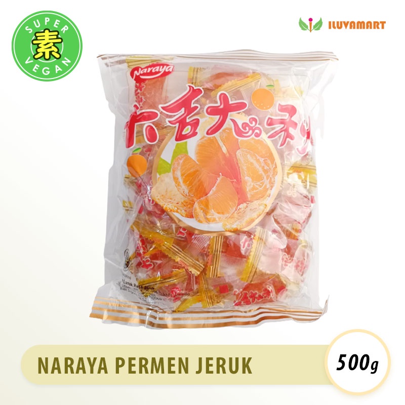 

Naraya DaJiDaLi Permen Lunak Rasa Jeruk 500gr Manisan Orange Jelly Candy Sari Asli Jeli Vegan