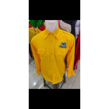 Kemeja Partai Golkar Good Yellow/ Kemeja Golkar Lengan Panjang
