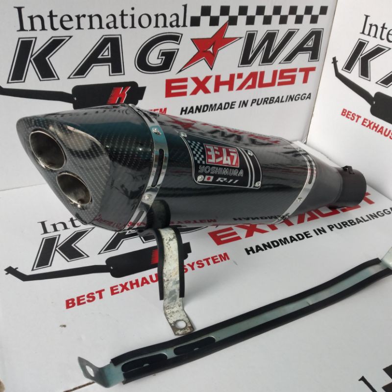 KNALPOT RACING SELENCER TABUNG YOSHIMURA R11 R15 NINJA 250 CBR150R CB150 TIGER GSX  NMAX VARIO ADV