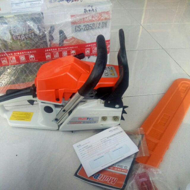 Multipro Chain Saw 20 Inch Mesin Potong Kayu 2 Tak Cs-2058/ 2qy H N L