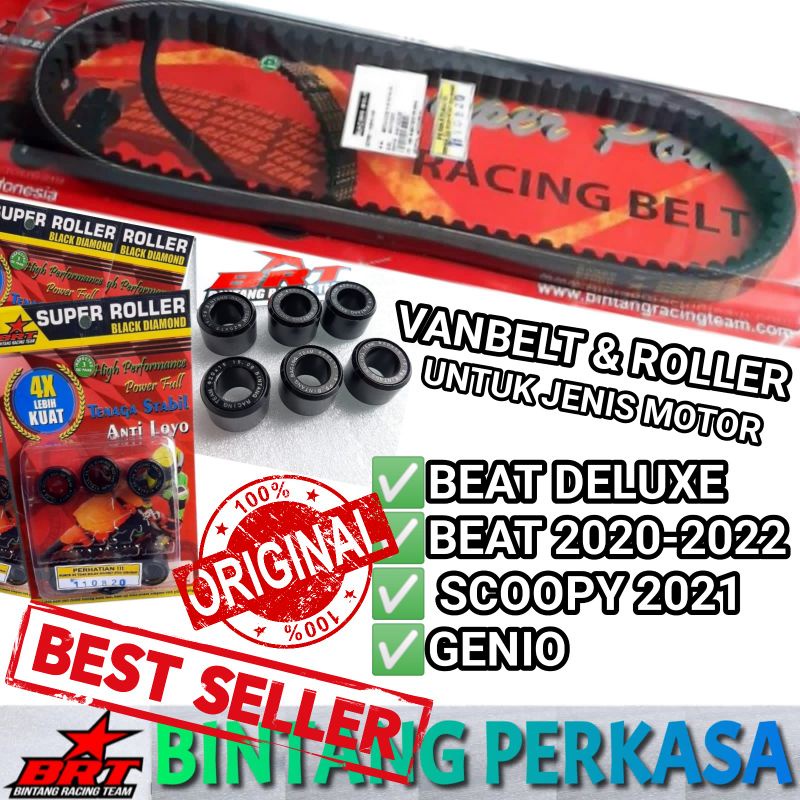 BRT PAKET VANBELT ROLLER BEAT 2020/BEAT DELUXE/BEAT 2020-2022/SCOOPY 2021/GENIO PAKET FANBELT ROLER 