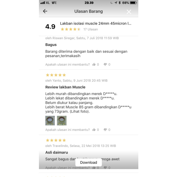 

perekat-pengikat- lakban muscle 2inch 90yard tebal 45micron (lebih tebal) -pengikat-perekat.