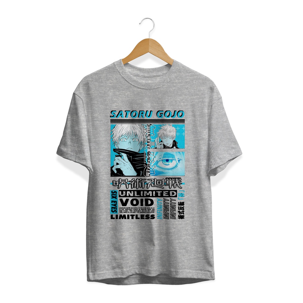 KAOS GOJO SATORU UNLIMITED JUJUTSU KAISEN / T-SHIRT STYLE ANIME