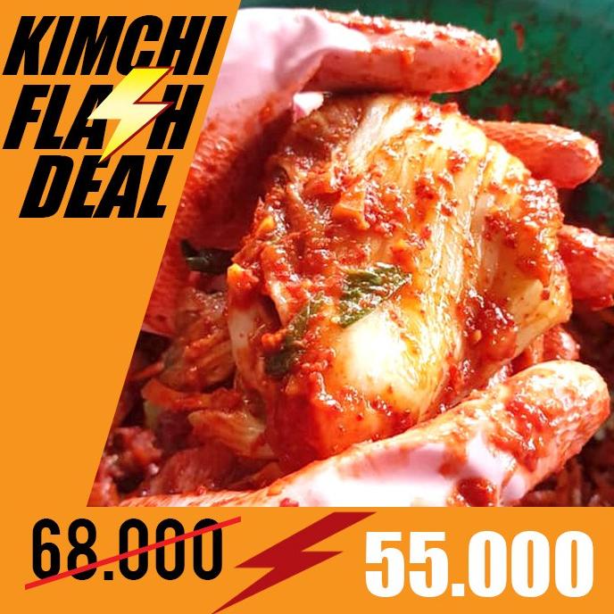 

KIMCHI FLASH DEAL | Kimchi sawi kimci halal 1 kg | STOK TERBATAS