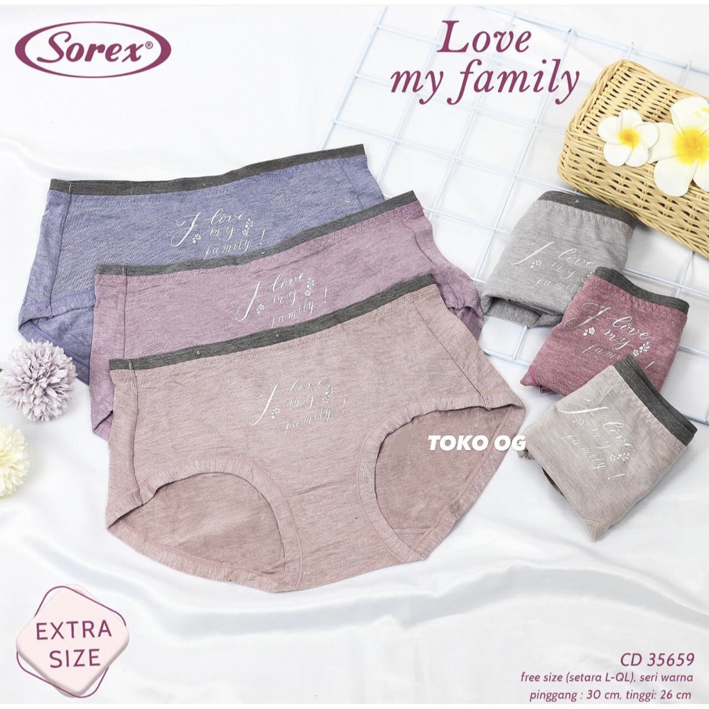 CD SOREX BARU ALLSIZE EXTRASIZE KARET SEAMLESS 35659 35666 MURAH LEBAY TERBARU CELANA DALAM BESTSELLER
