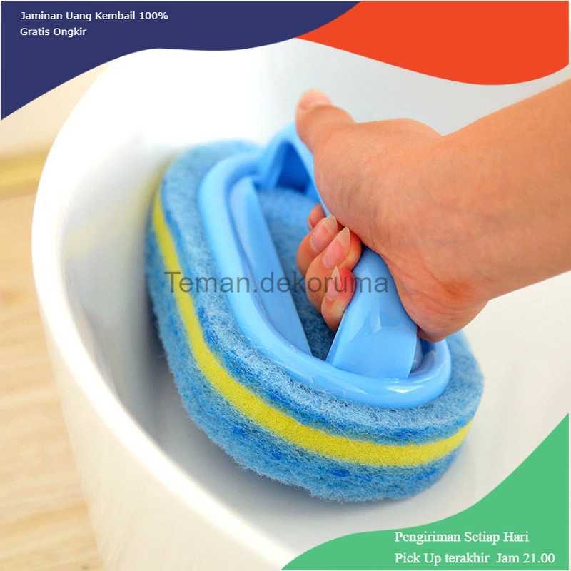 TD-DDG Strongwell Sikat Pembersih Kamar Mandi WC Dapur Sponge Brush ST8211