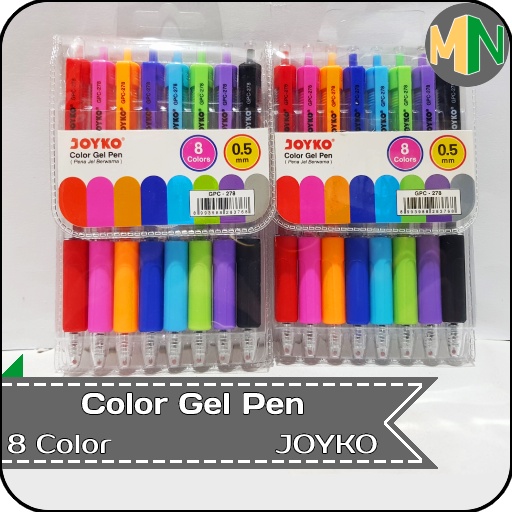 

Color Gel Pen Pena Jel 8 Warna JOYKO GPC-278