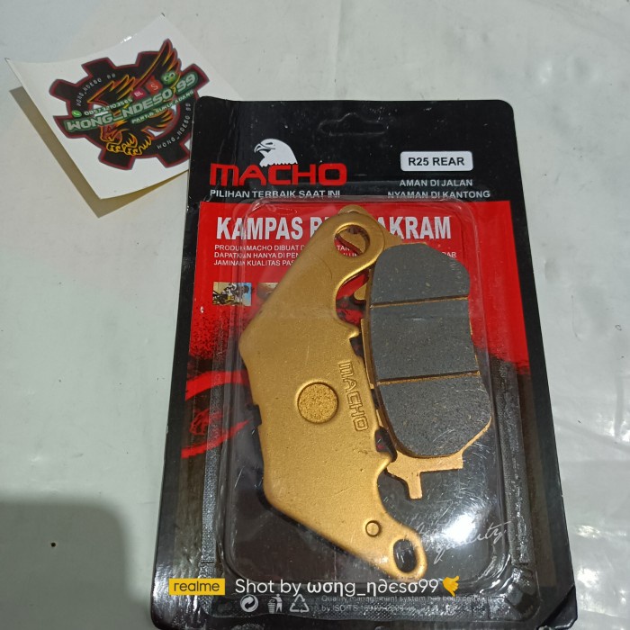 Dispad Kampas Rem R25 B74 F5806 00 ( Cakram Belakang )