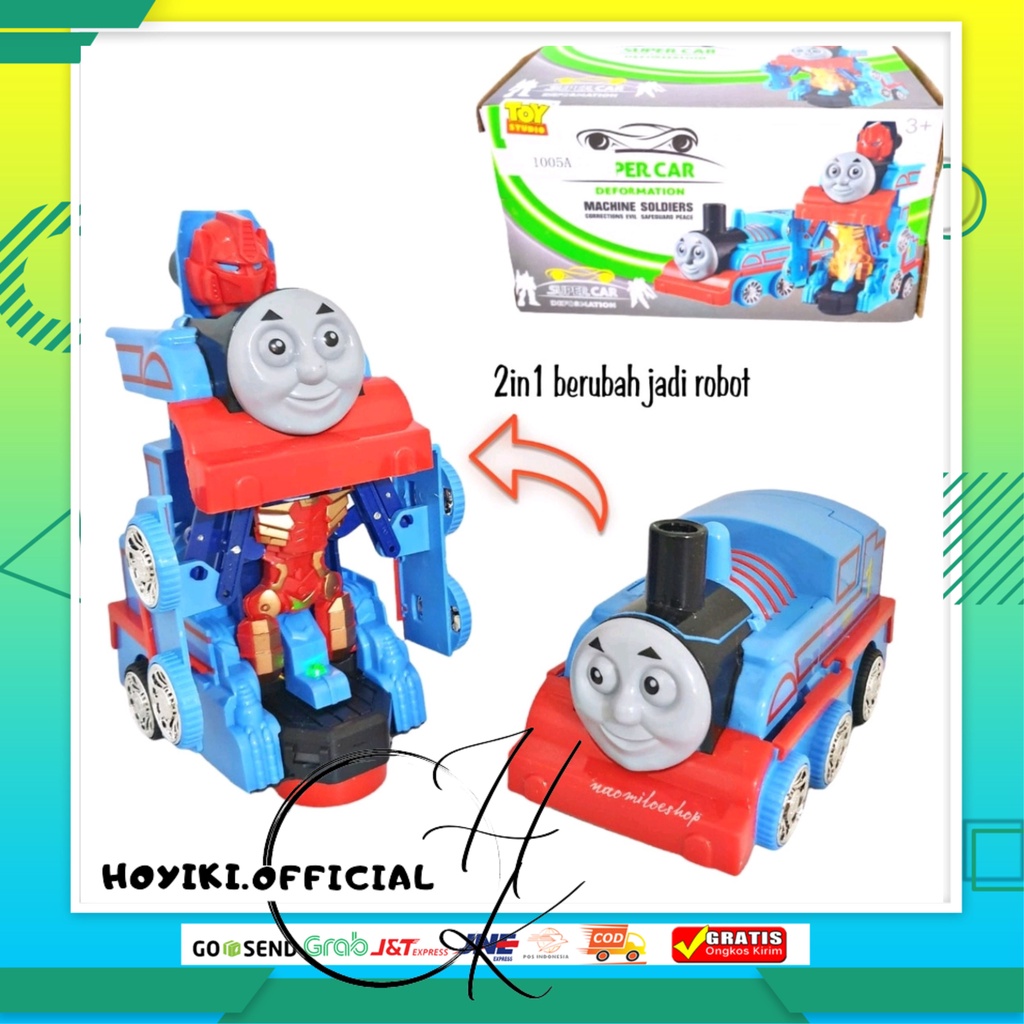 Mainan Robot Thomas Train Kereta Thomas Robot Kereta Api Jadi Robot