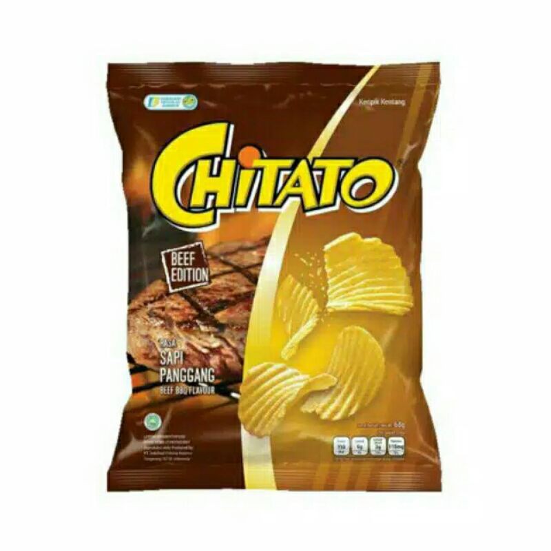 

Chitato 68gr - Beef Sapi Panggang Keripik Kentang Potato Chips