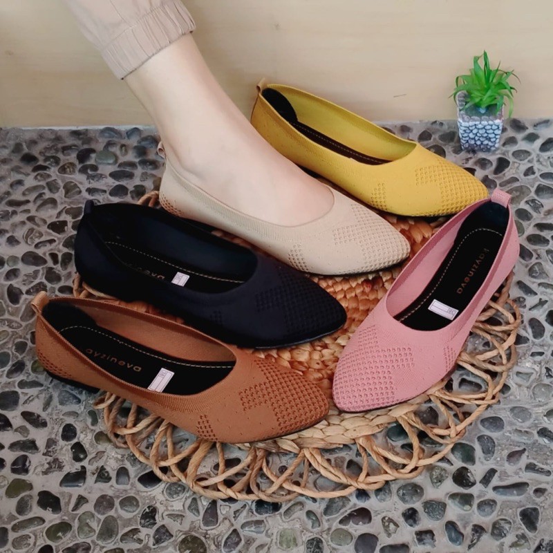 KAYZINEVA | CC09 Sepatu Wanita Rajut Premium