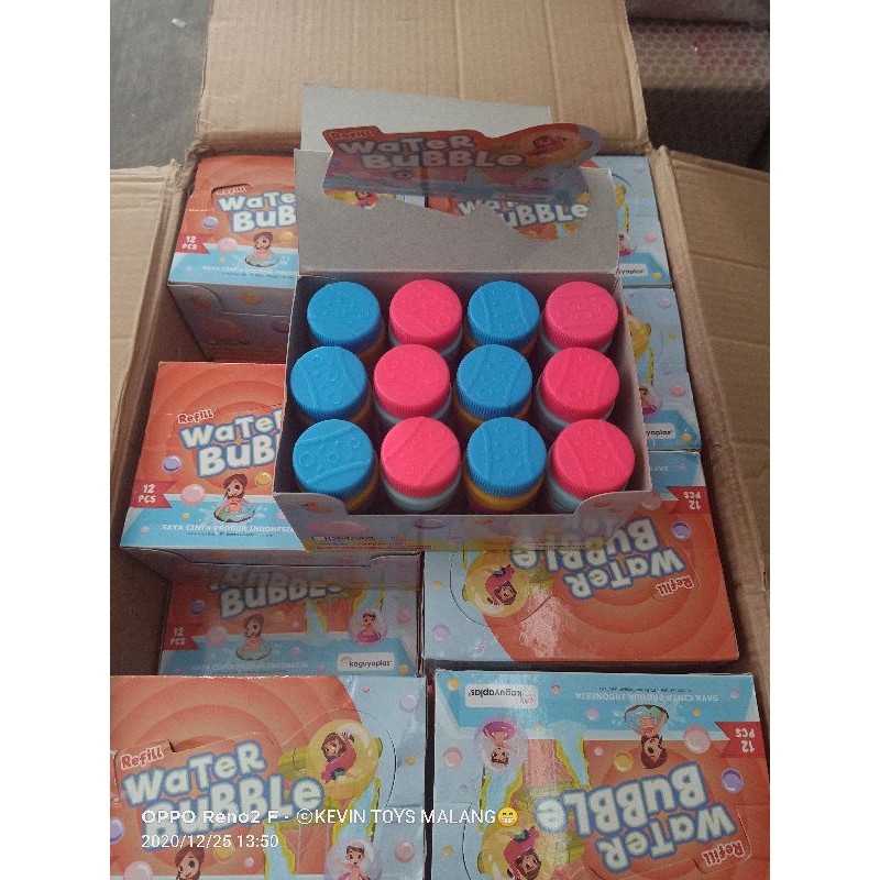 KGP 25 refill gelembung buble gun / isi ulang gelembung / refill water bubble kemasanan 50ml botol