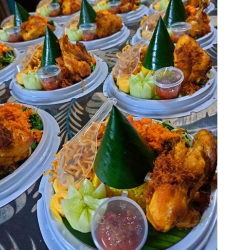 

⭐Rame-Rame paket nasi tumpeng mini gratis stiker/kartu ucapan halal dan murah #alltrend