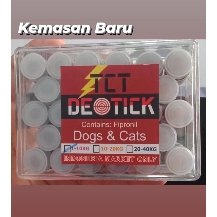 obat kutu tetes detick 1-10kg-JUAL PER BOX ISI 28PCS