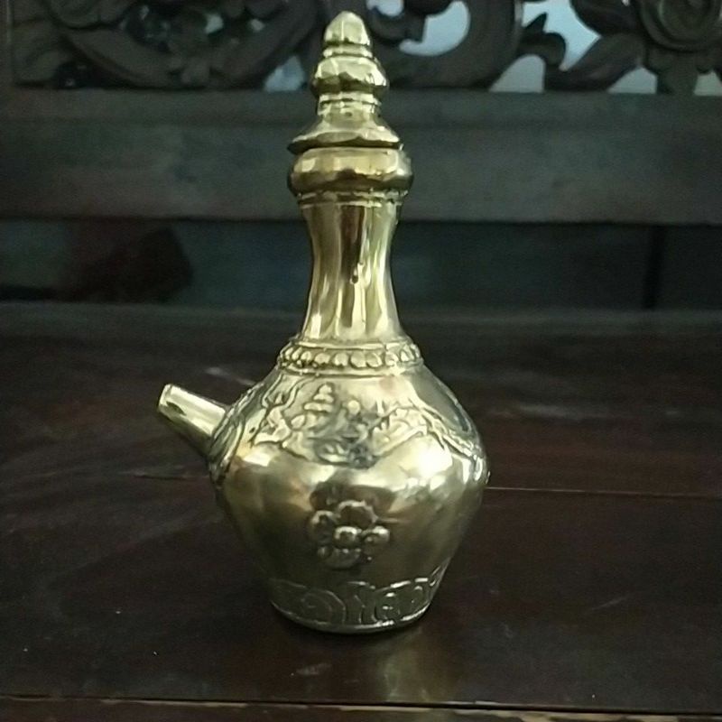 barang koleksi kendi mini motif naga antik dan unik