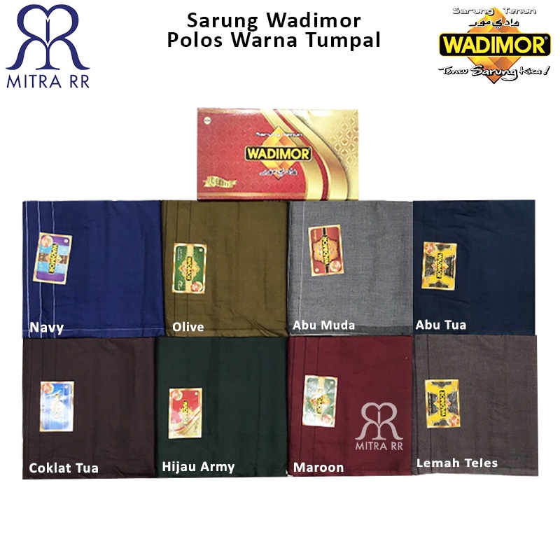 Sarung Tenun Wadimor Polos Warna Tumpal Sarung Tenun Dewasa