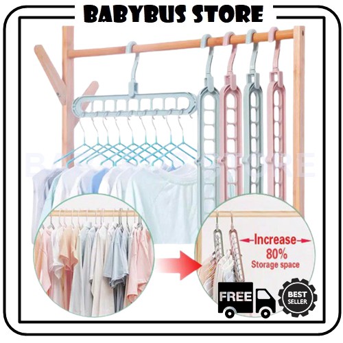 BBS MAGIC HANGER 9IN1 GANTUNGAN BAJU ORGANIZER SERBAGUNA