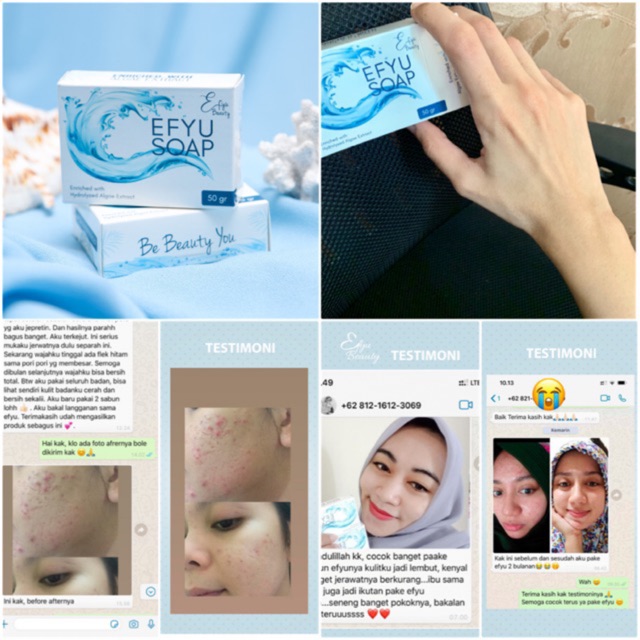 (BPOM) Sabun efyu untuk mencerahkan seluruh tubuh dan mengatasi jerawat / Efyu Soap