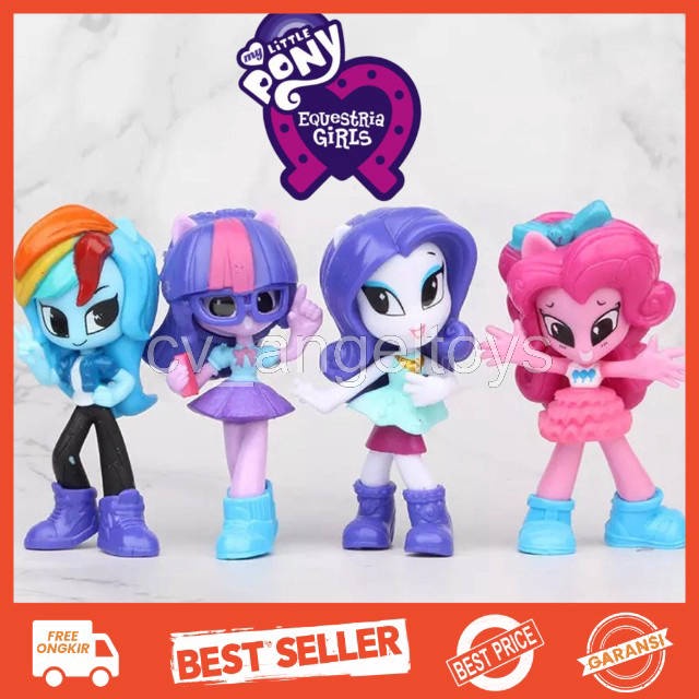 cv_angeltoys - ACTION FIGURE MY LITTLE PONY EQUESTRIA GIRLS SET 4 PCS TOPPER CAKE
