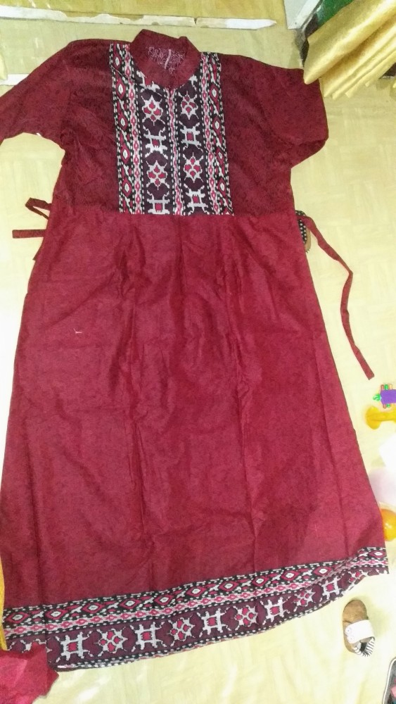 Gamis Couple Keluarga Jumbo Megamendung Merah | Batik Merah