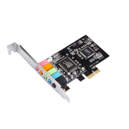 Pci express x1 sound card 5.1 channel 3d audio aux c3dx hsp56 cmi8738 - Pci-e soundcard