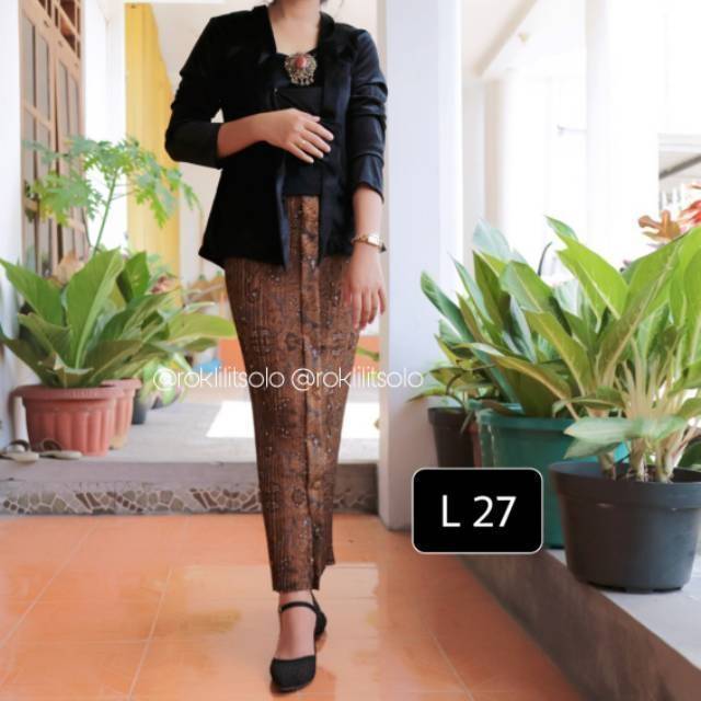 L 27  rok plisket batik wahyu tumurun   melar nyaman