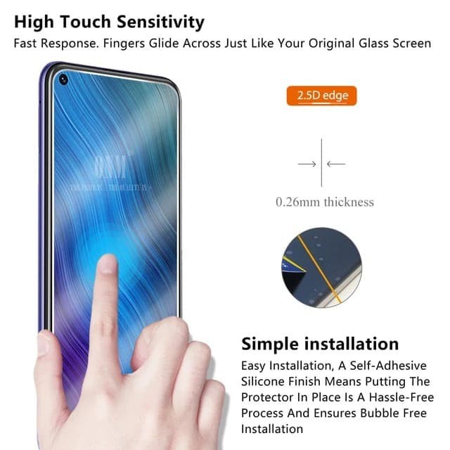 OPPO A96 / A76 / A95 / A74 4G / A54 / A53 / A33 TEMPERED GLASS ANTI GORES KACA SCREEN GUARD