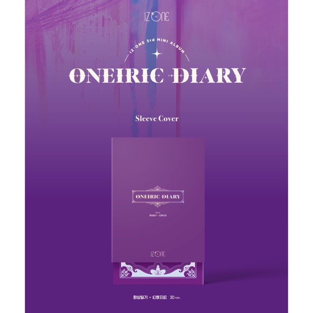 PO REG OFFICIAL IZONE 3rd Mini Album ONEIRIC Diary 3D VER